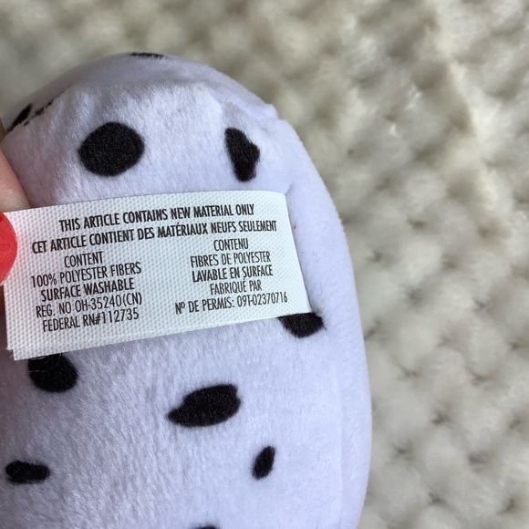 Moosh Moosh Clipz Dozer Dalmatian Plush Keychain Stuffed Animal - Picture 4 of 15